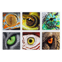 Load image into Gallery viewer, Living Eyes – Set of of 6 embroidered canvases